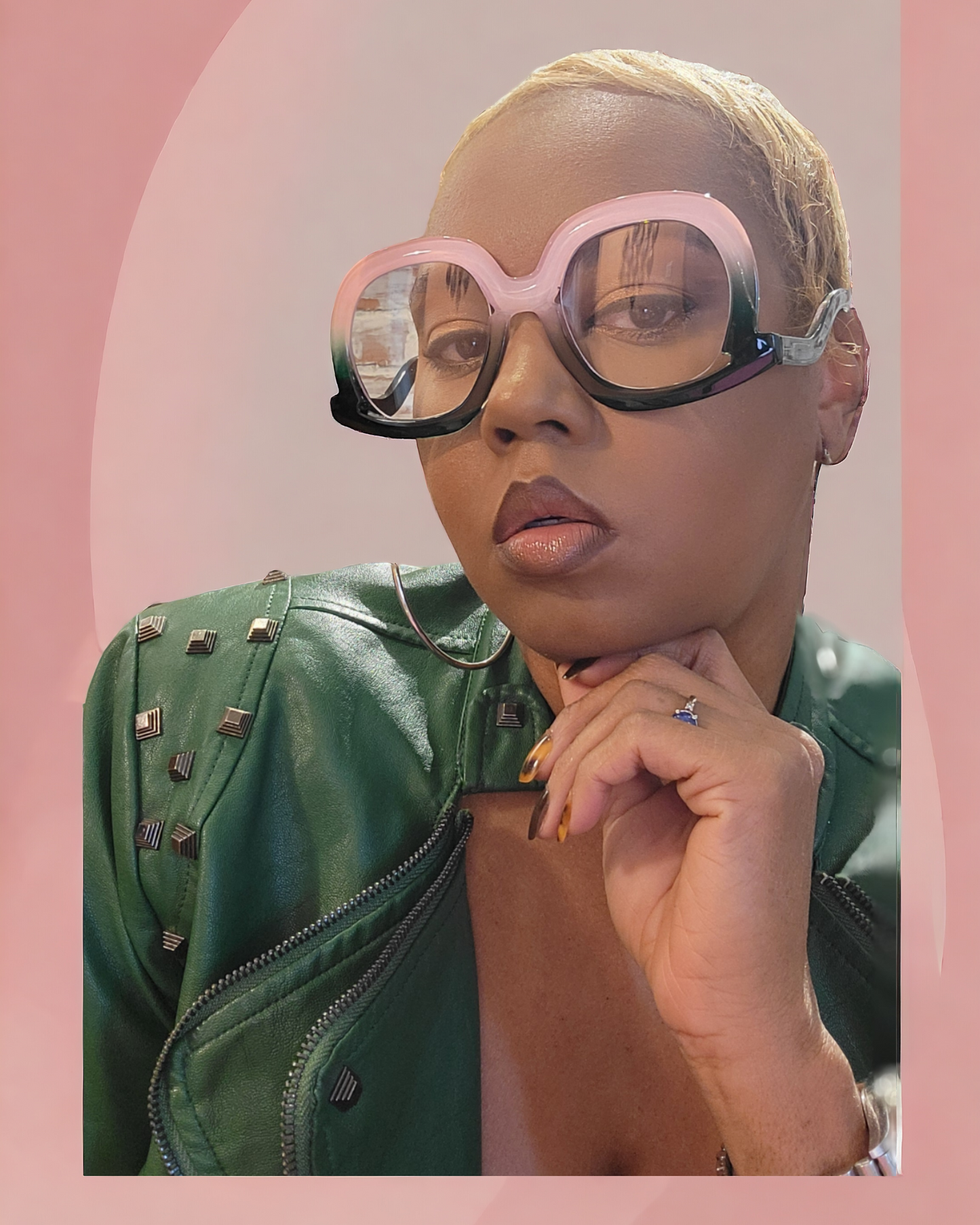 Pretty in Pink Fashion Glasses