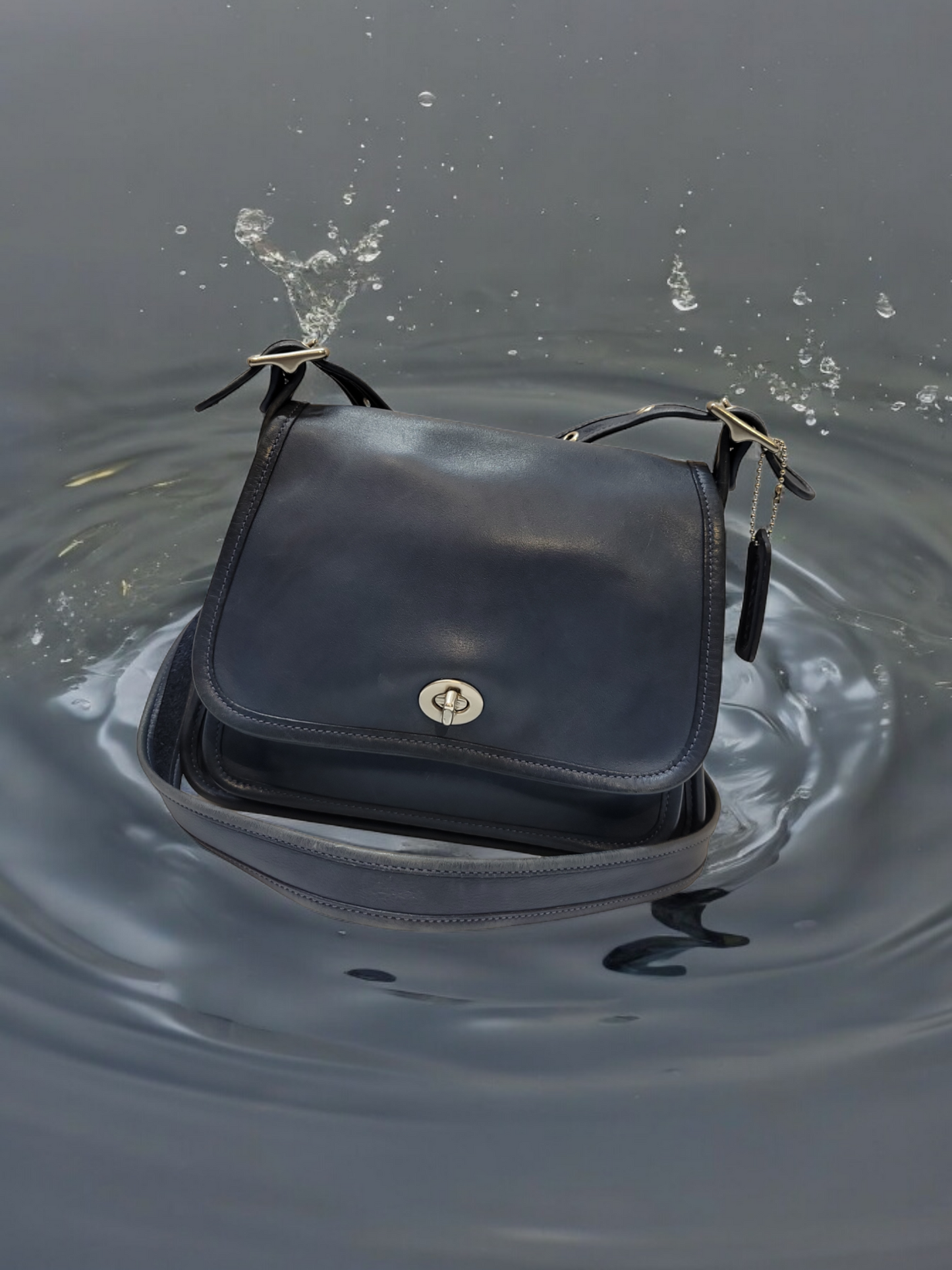 Vintage Coach Rambler Legacy Bag (Blue)