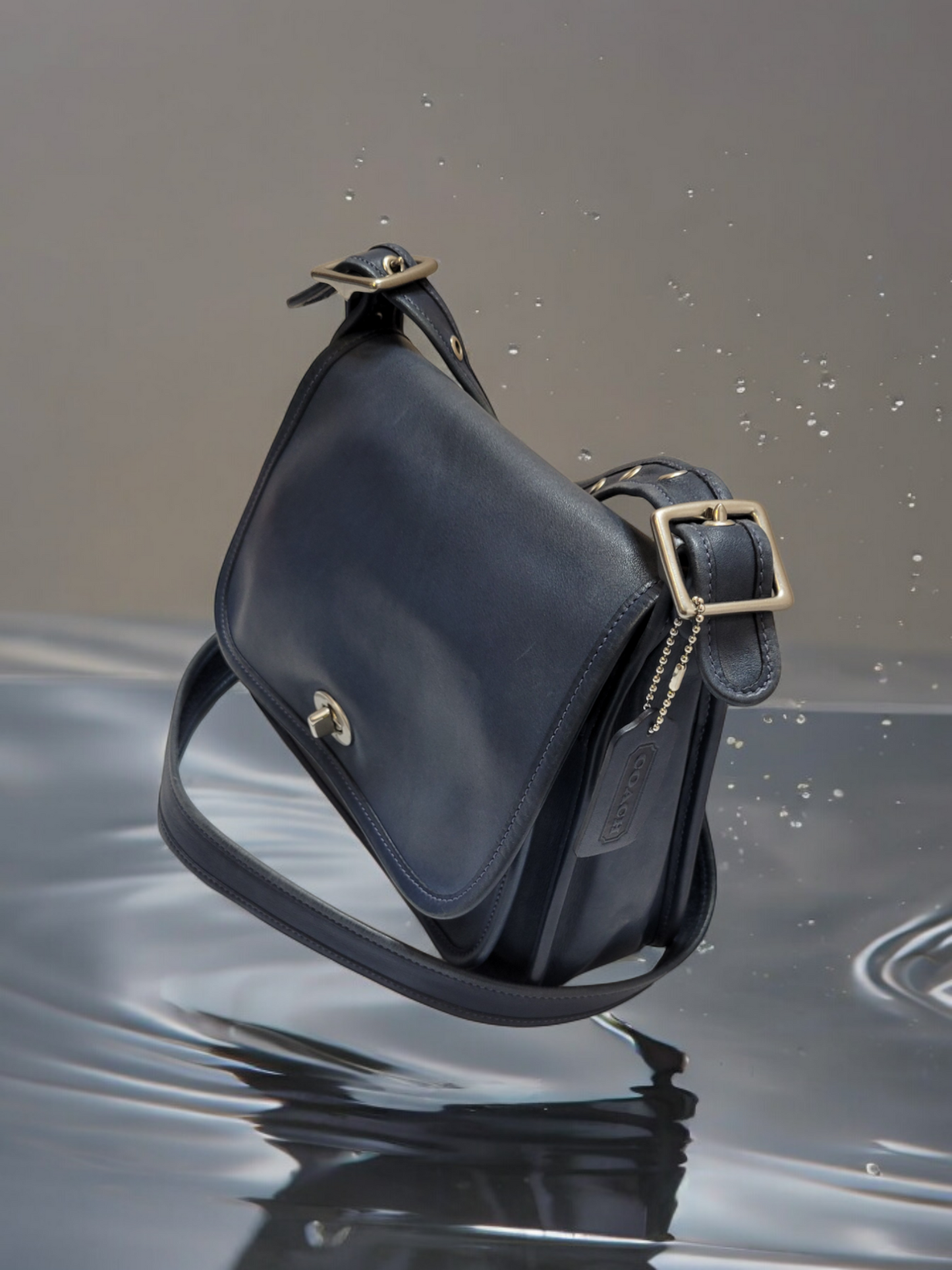 Vintage Coach Rambler Legacy Bag (Blue)