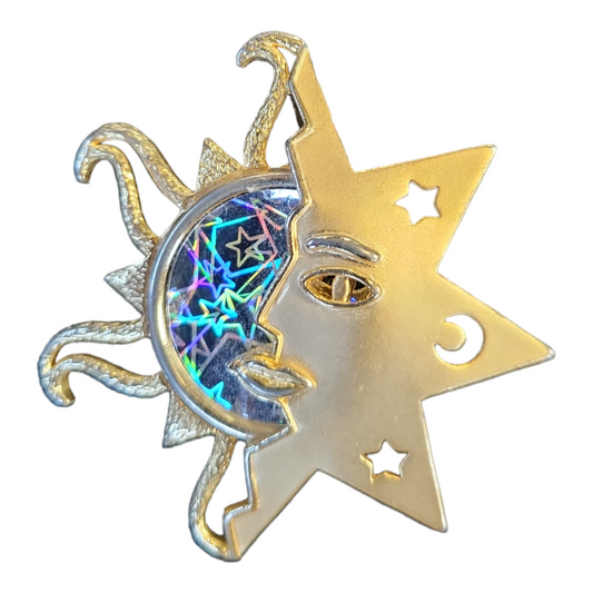 Moon/Sun Brooch