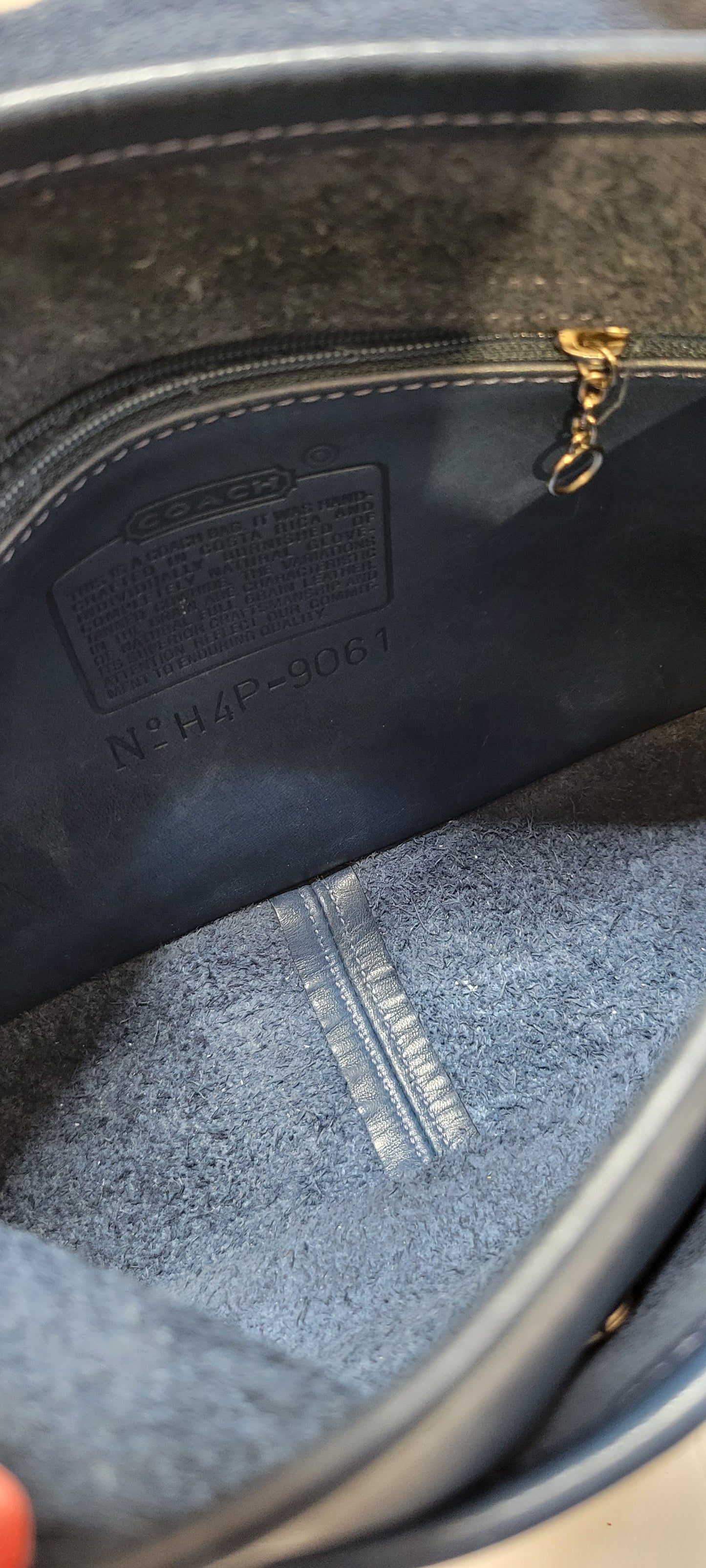 Vintage Coach Rambler Legacy Bag (Blue)