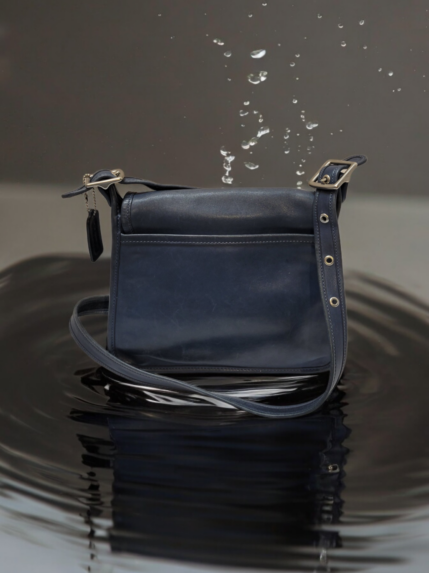 Vintage Coach Rambler Legacy Bag (Blue)