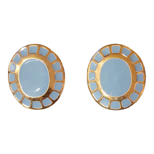 Blue China Earrings