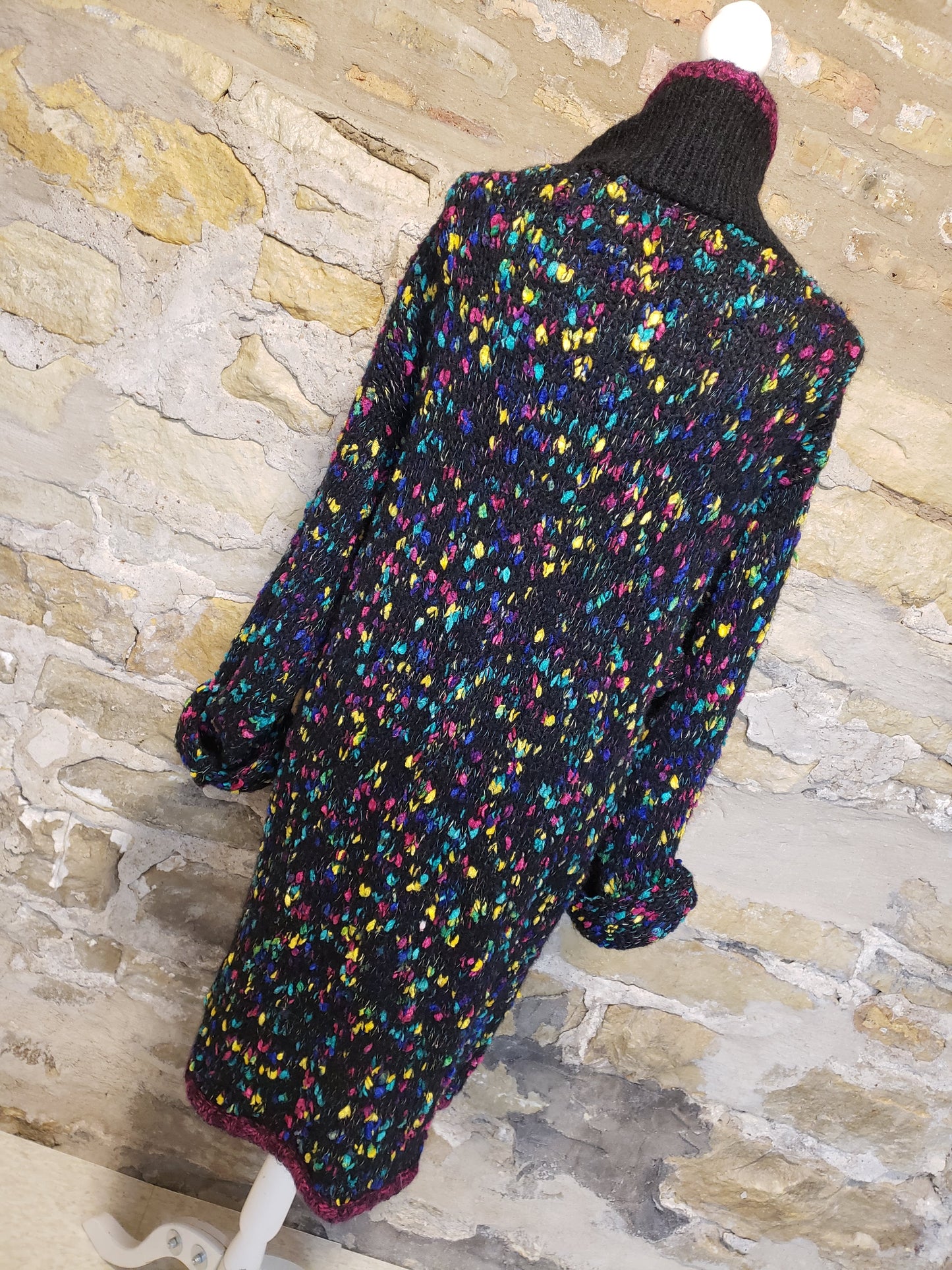 ME Multi-Color Sweater Coat Sz 2X