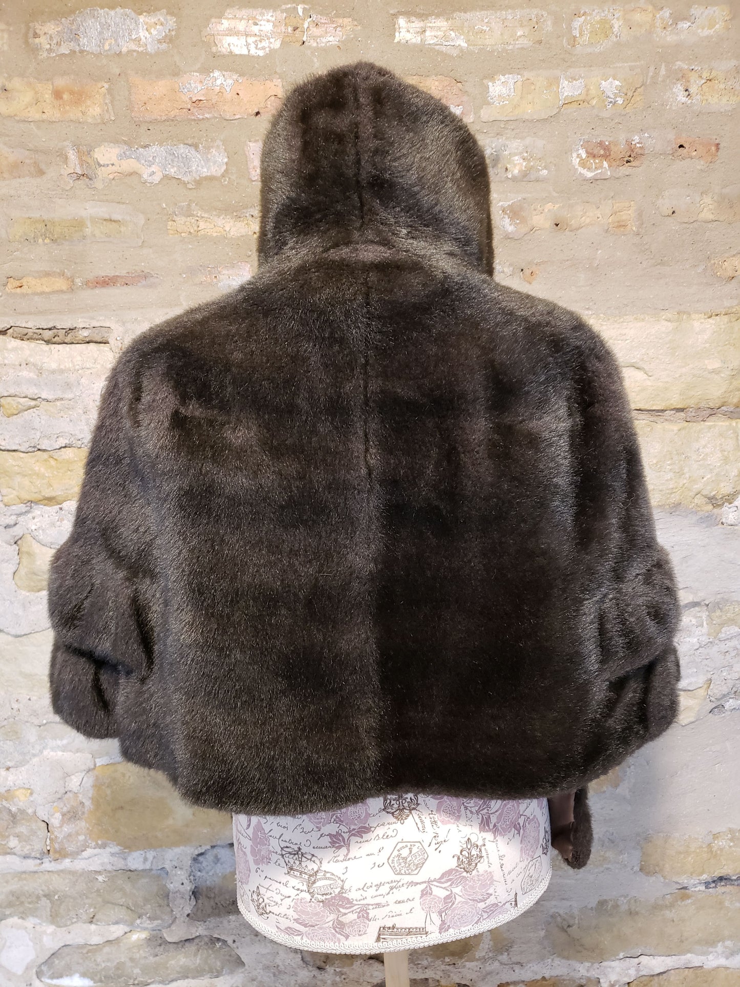 Furs By Vares Brown Vintage Faux Fur Stole Sz OS