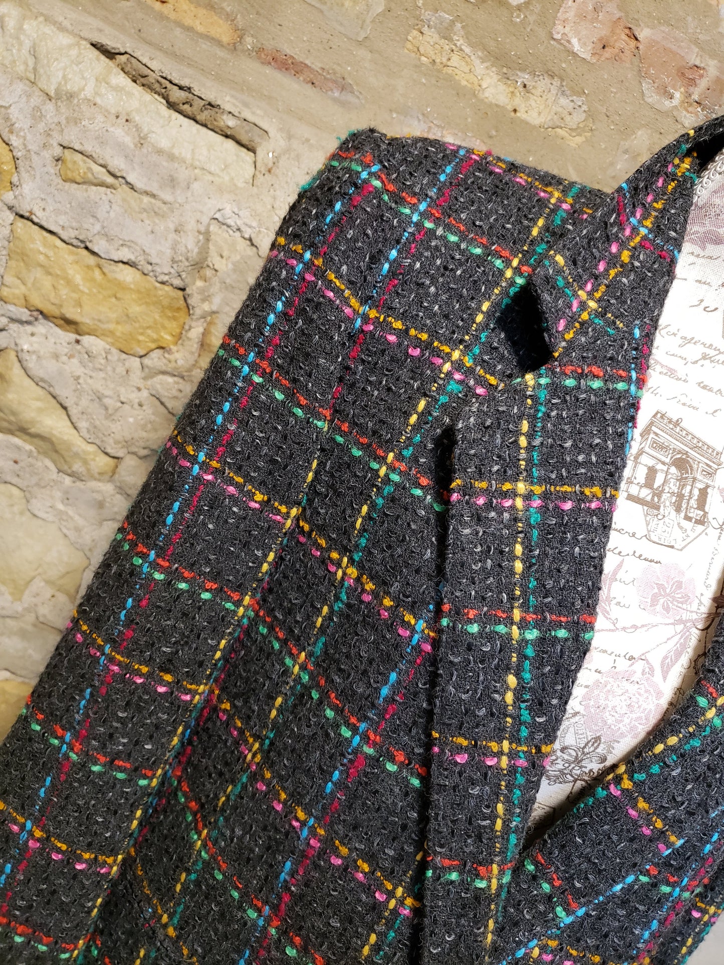 Casablanca Gray Tweed and Multi-Color Blazer Sz 6