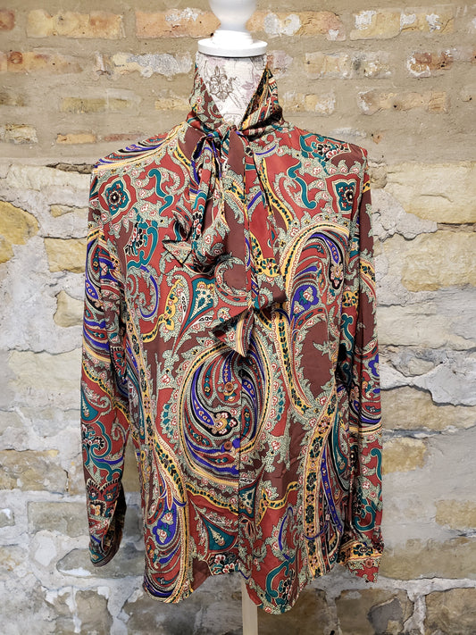 Regina Porter Pussy-bow Blouse Sz 14