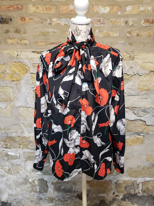 Marisa Christina Vintage Floral Blouse Sz 8