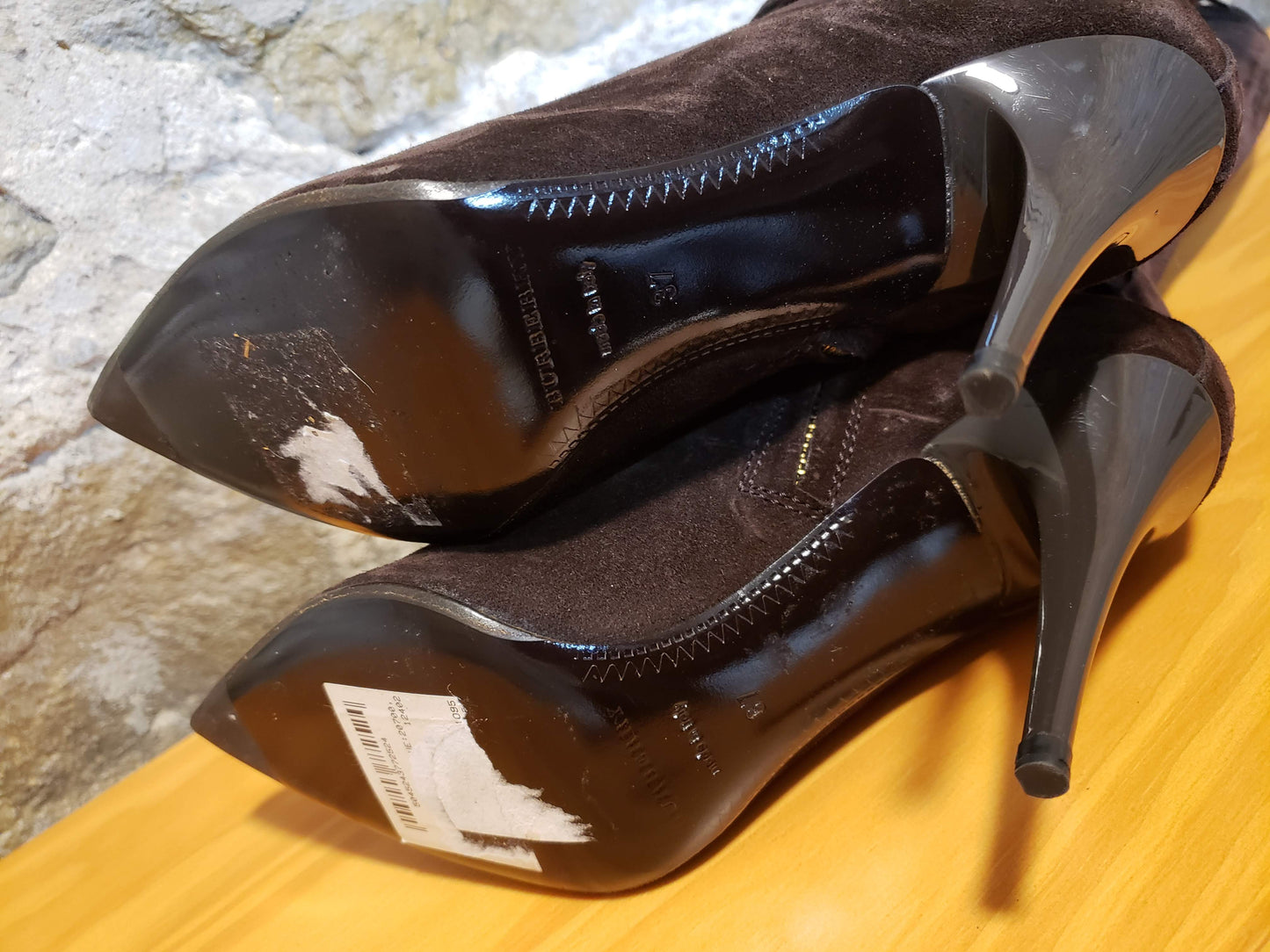 Burberry Brown Suede Boots Sz 37