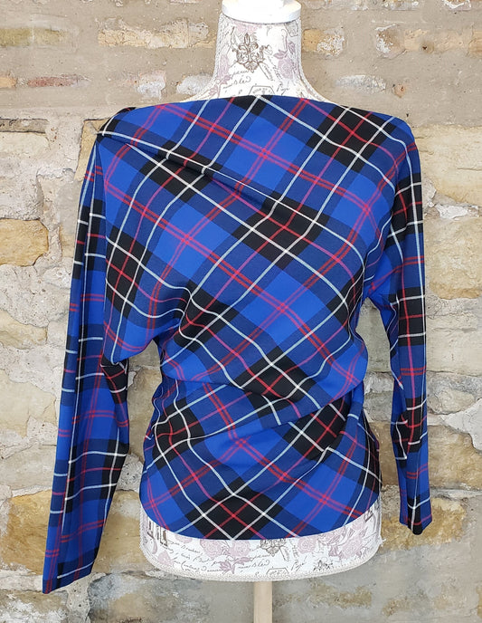Zara Blue Plaid Sz M