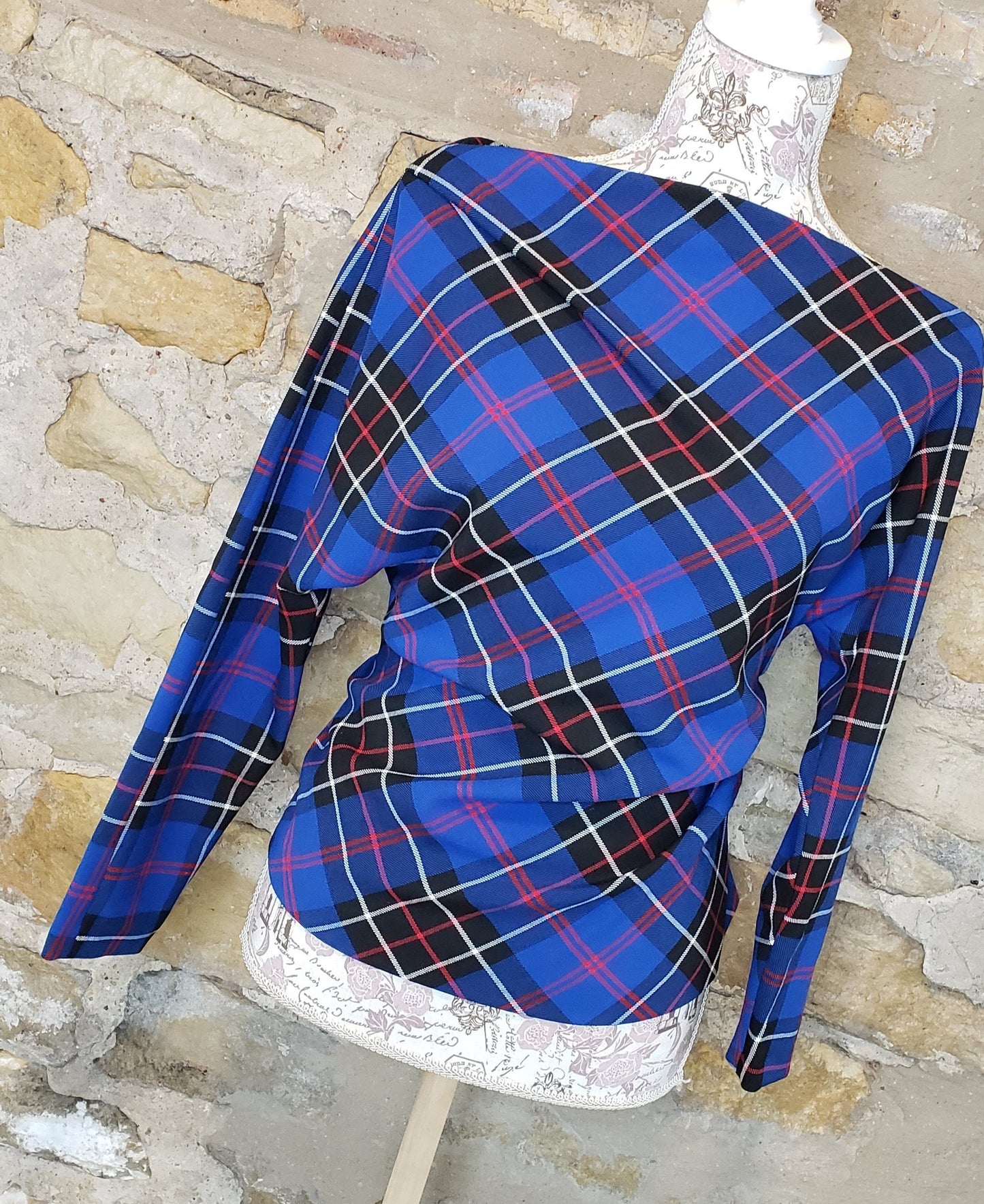 Zara Blue Plaid Sz M