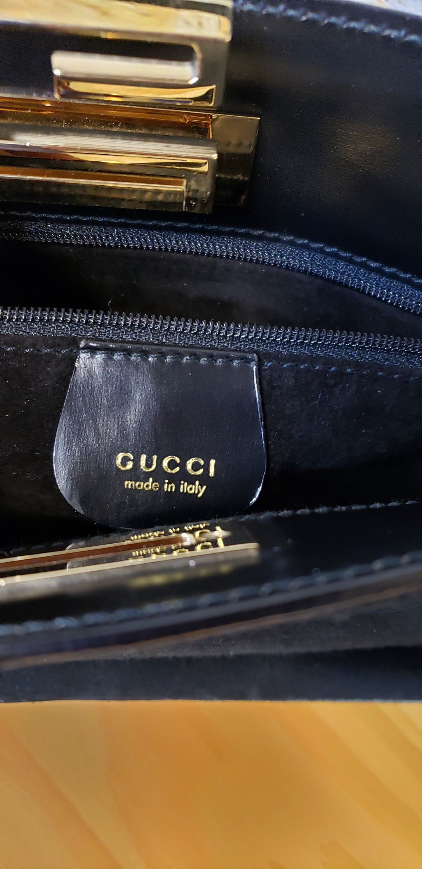 Gucci Vintage Black Suede Mini Bag