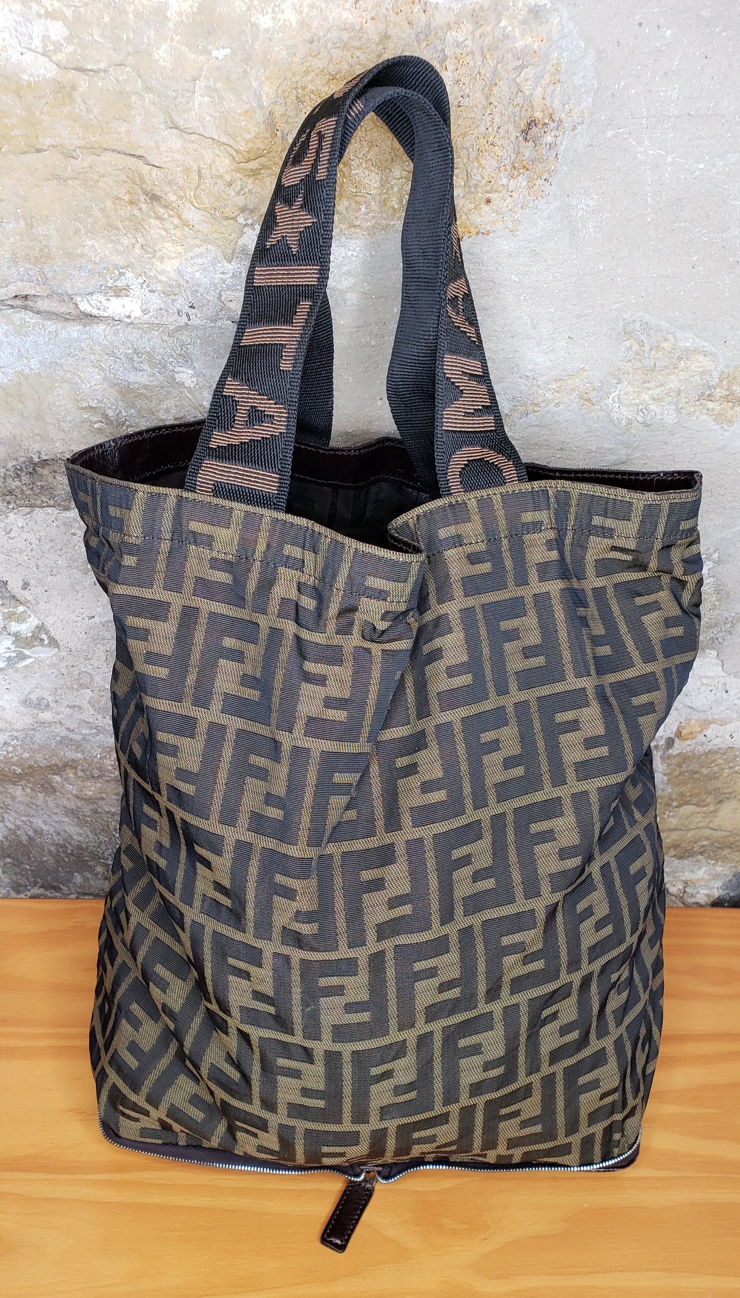 Fendi Vintage Convertible Shopping Tote