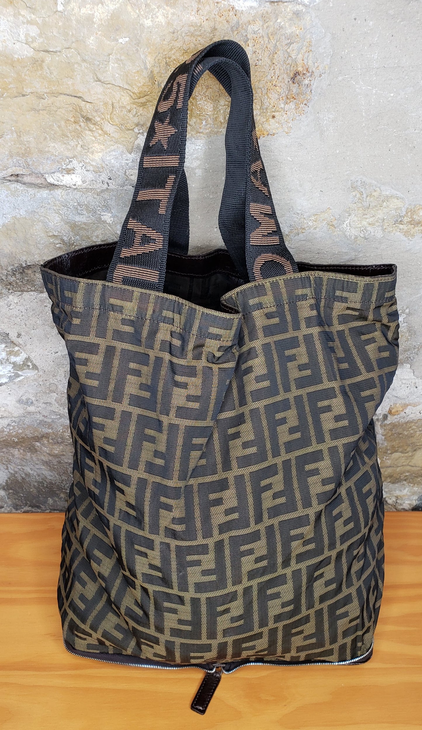 Fendi Vintage Convertible Shopping Tote