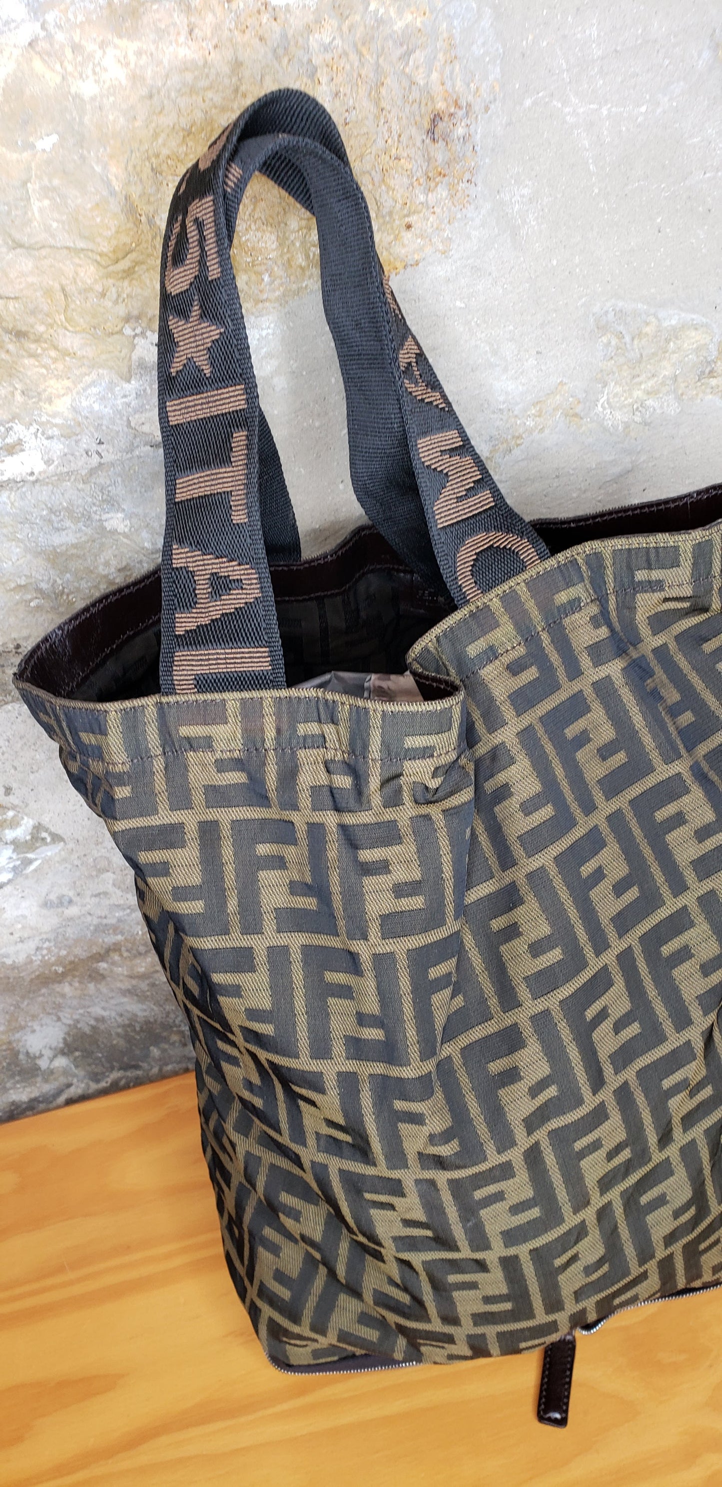 Fendi Vintage Convertible Shopping Tote