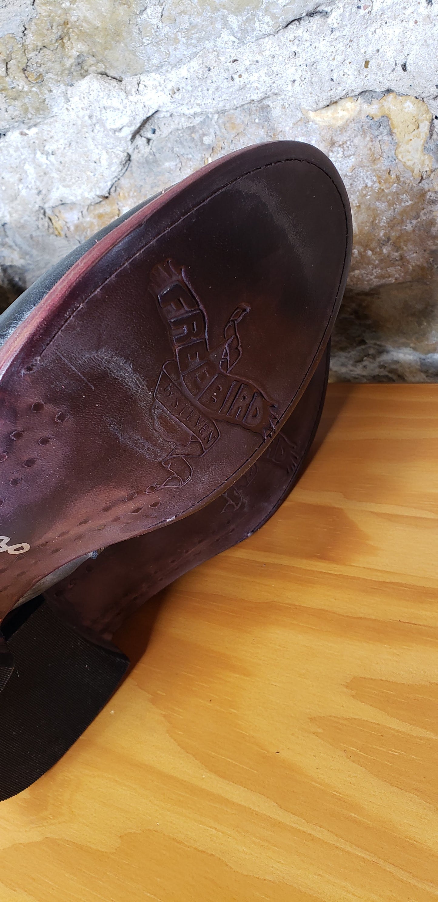 Freebird by Steven Black Distressed Leather Riding Boots Sz 8