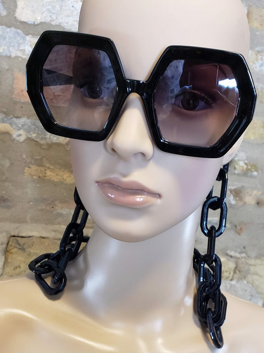 Black Chain Sunnies