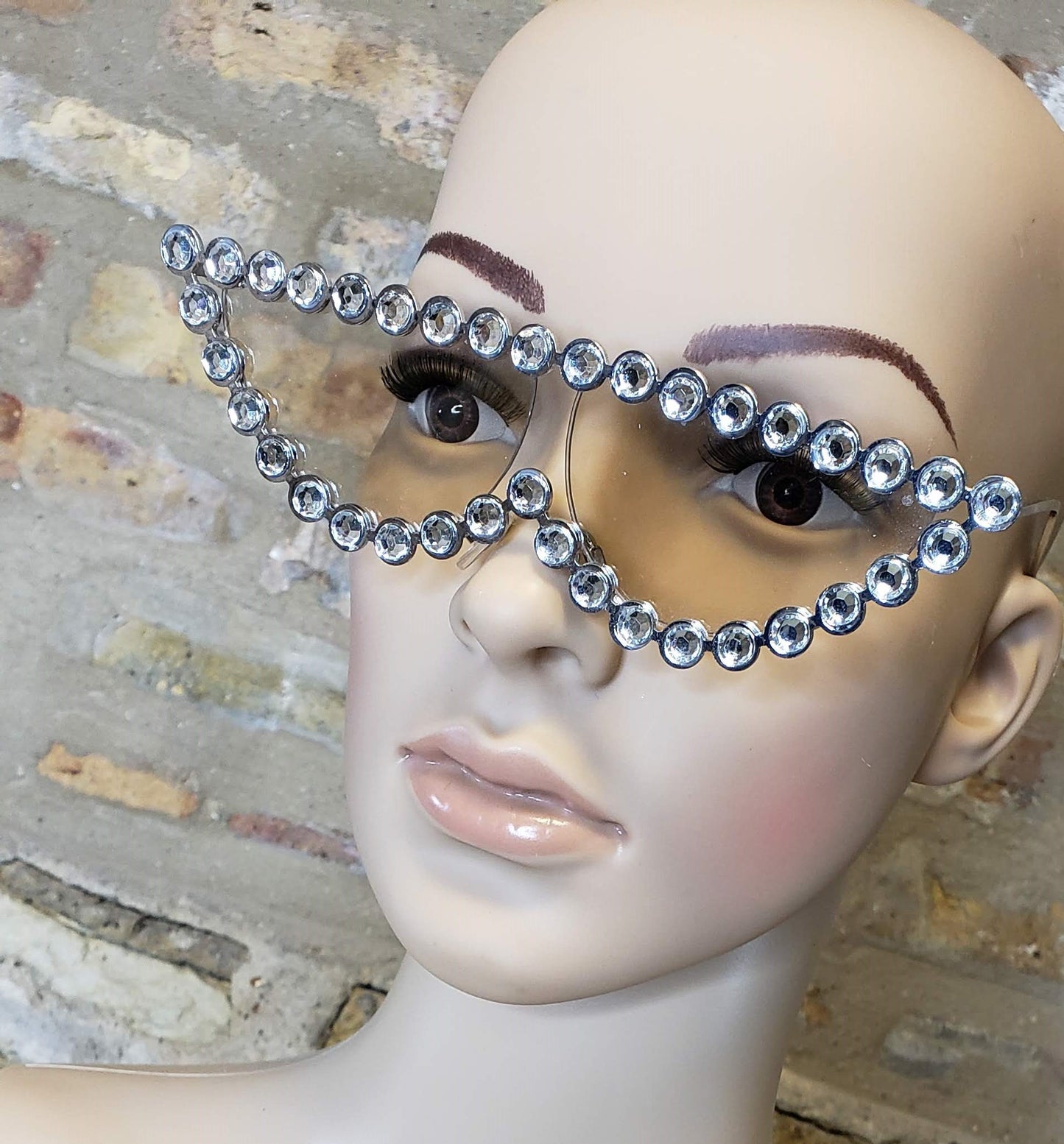 Rhinestone Cat Eye Sunnies