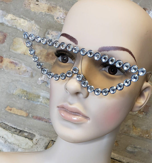 Rhinestone Cat Eye Sunnies