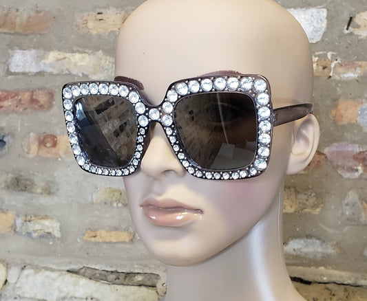 Rhinestone Sunnies (Silver)