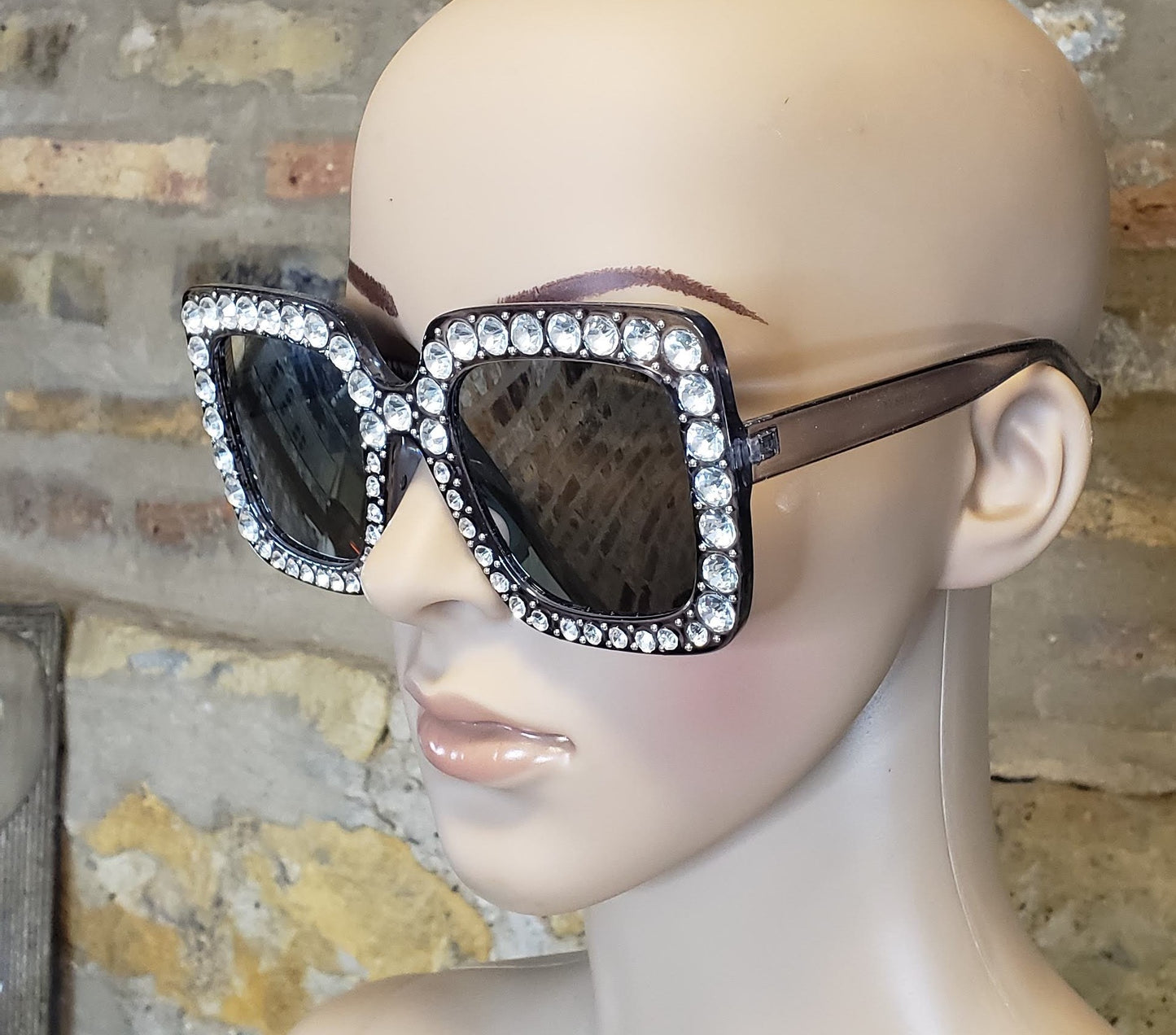 Rhinestone Sunnies (Silver)