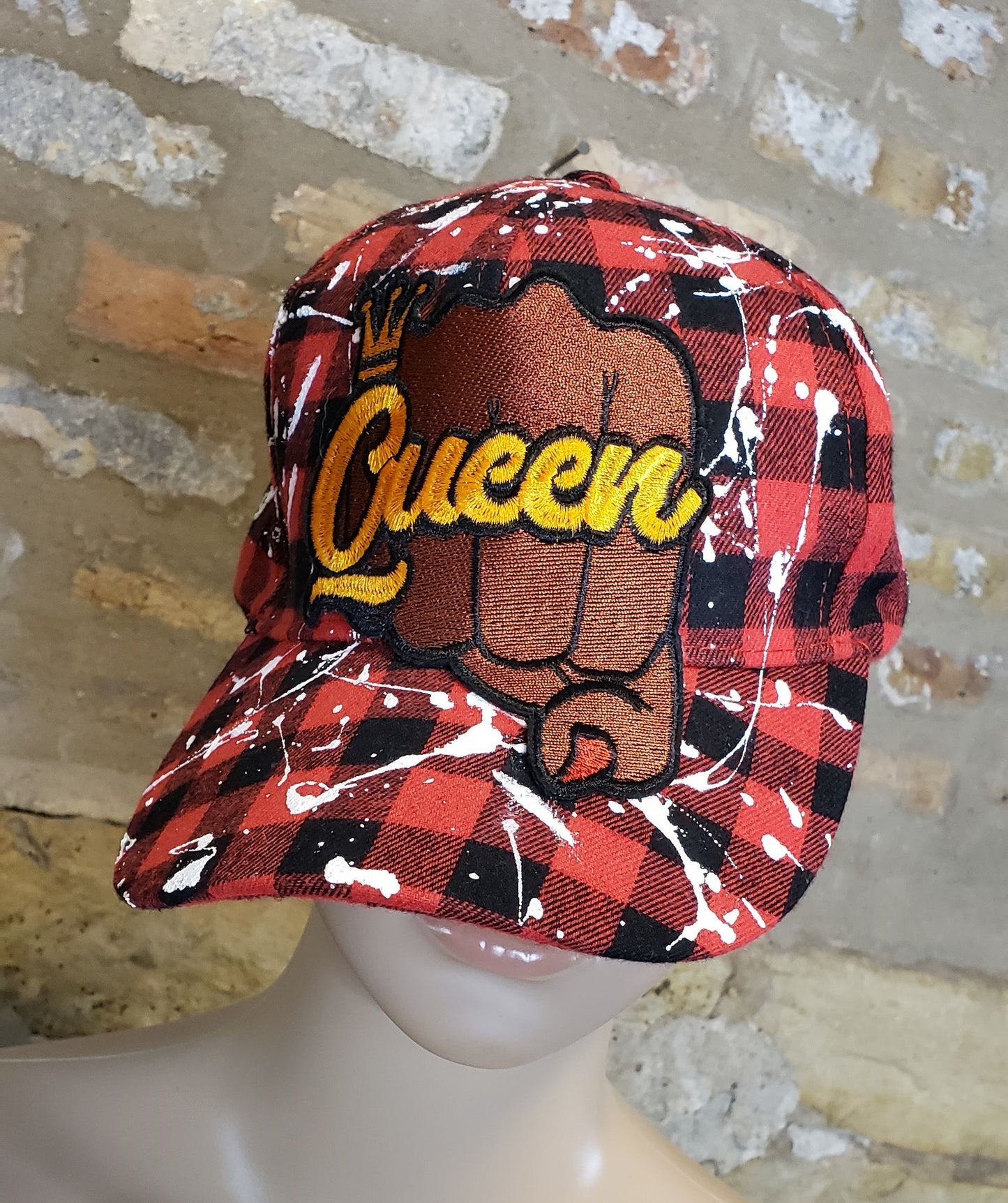 Custom Queen Paint Splatter Cap