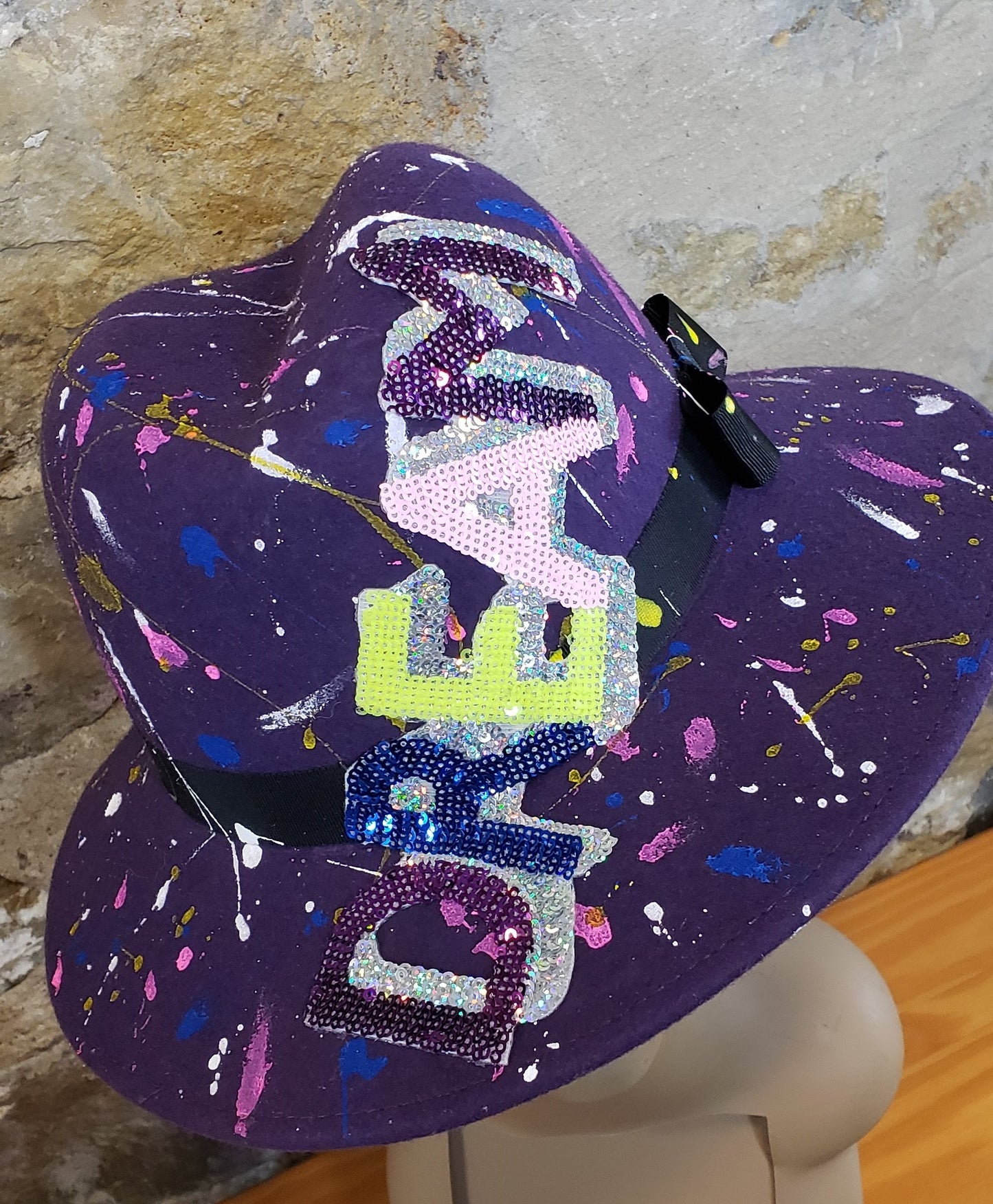 Custom Dream Paint Splatter Fedora