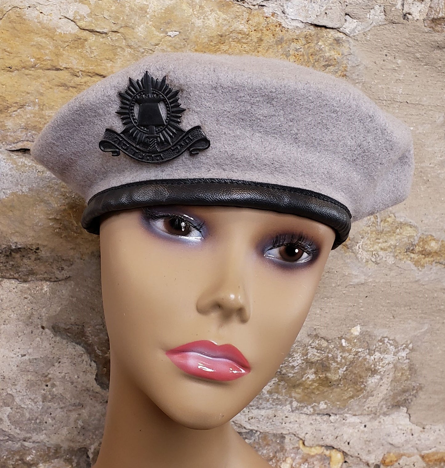 Gray Wool Beret