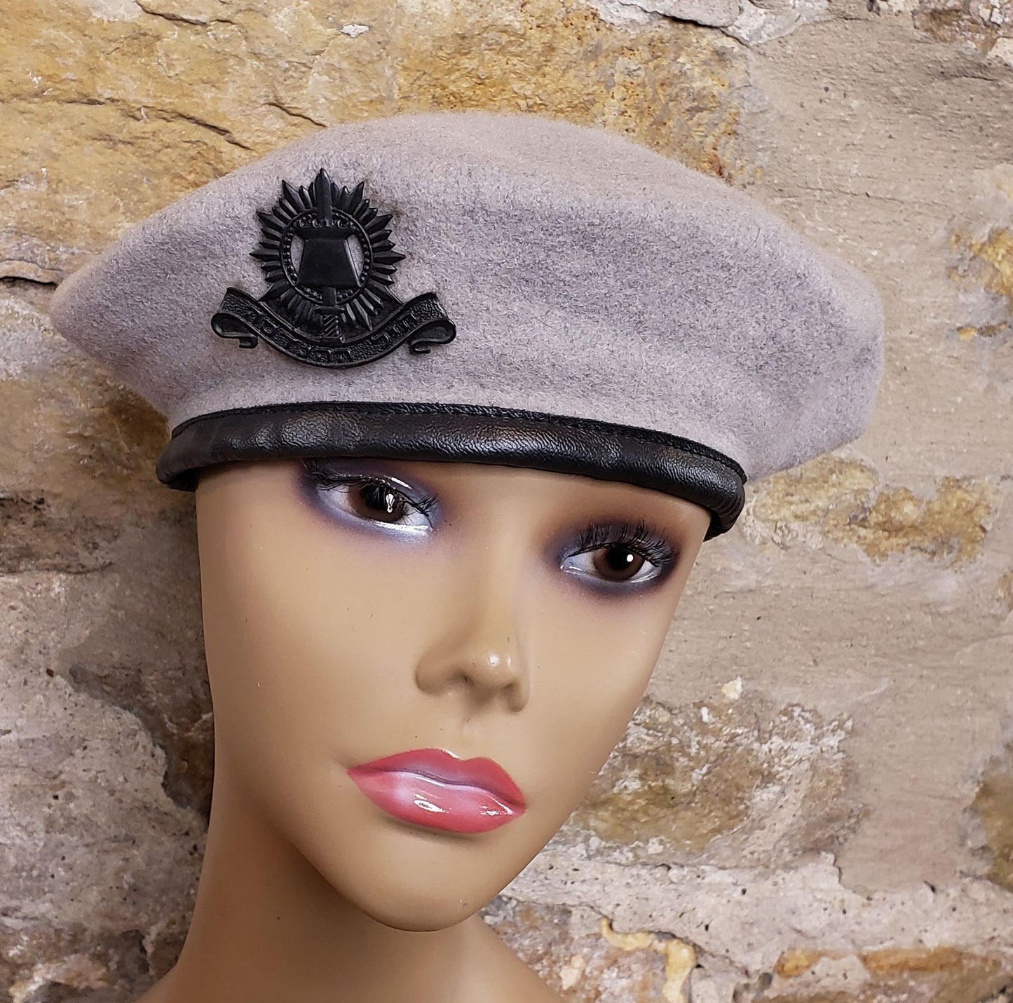 Gray Wool Beret