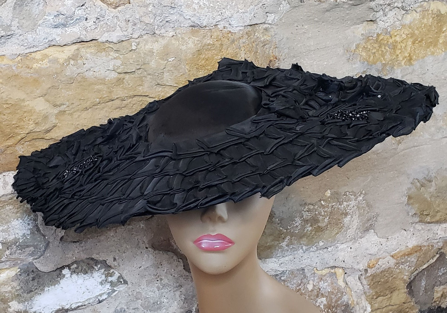 Flo- Raye Vintage Satin Hat