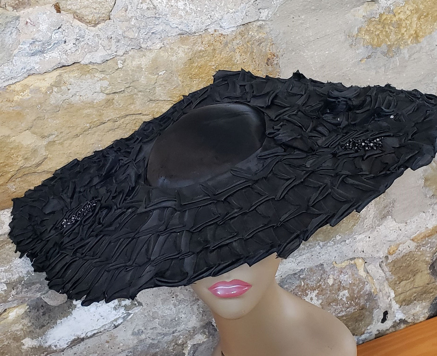 Flo- Raye Vintage Satin Hat