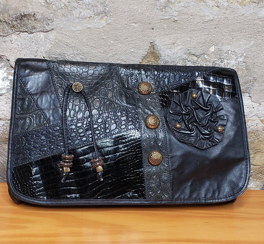 Vintage Black and Gold Clutch