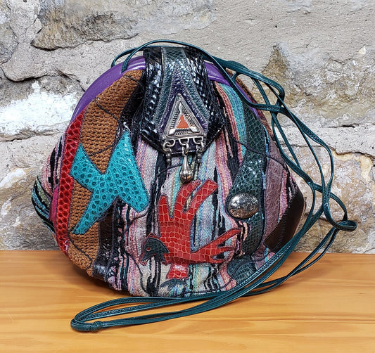 Sharif Multi-Color Vintage Shoulder Bag