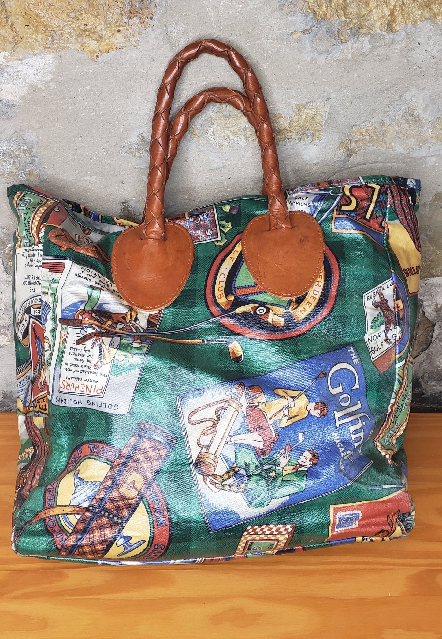 Vintage Golfer Tote