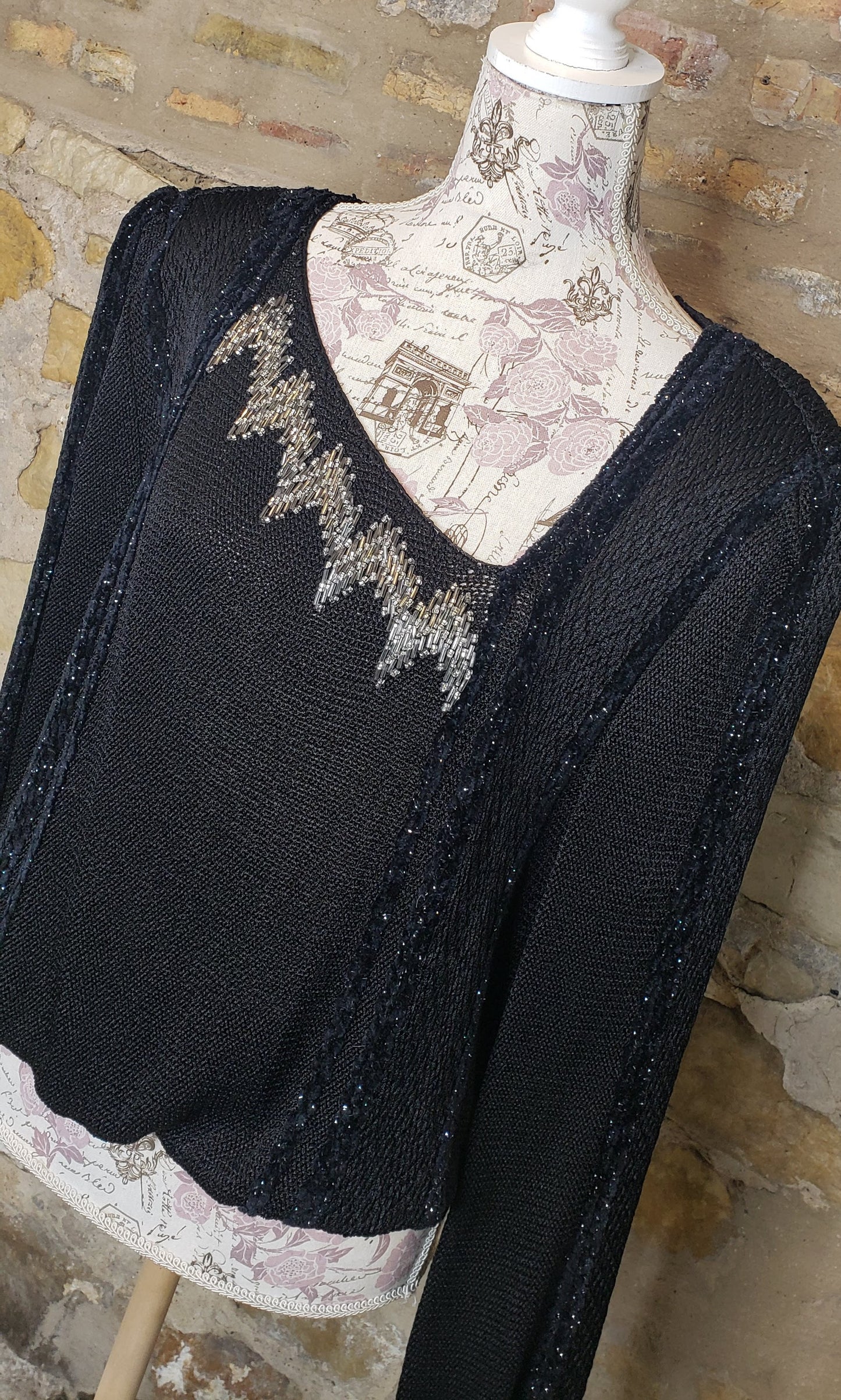Brittony Brand Black Vintage Sweater Sz L