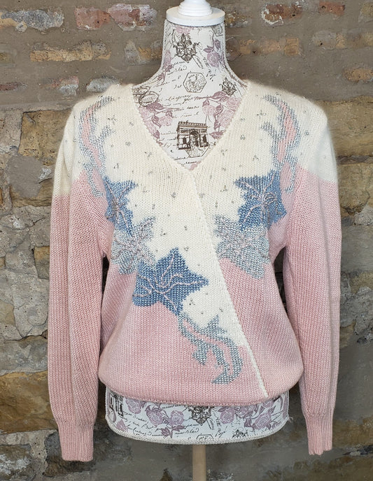 Dana Scott Pink Vintage Sweater Sz L