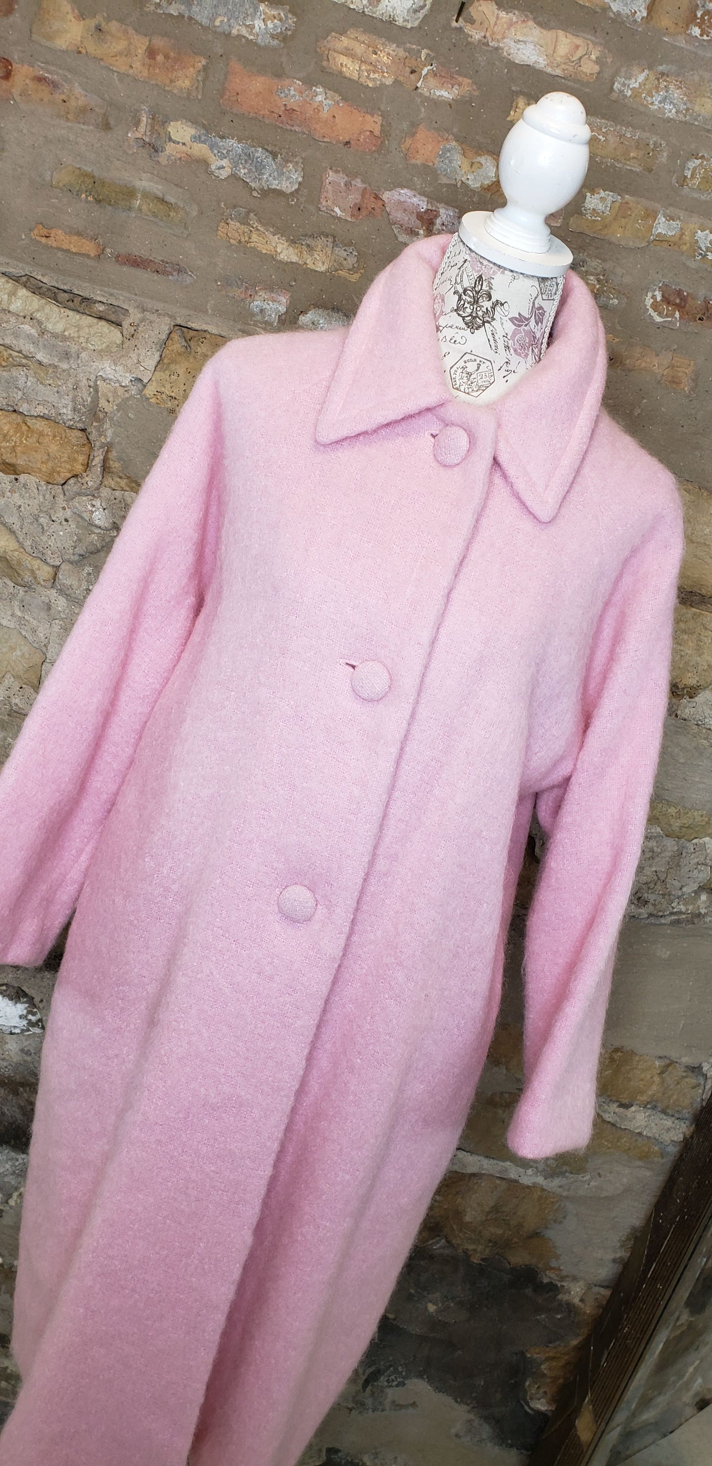 Emily Wetherby Vintage Pink Coat Sz M/L