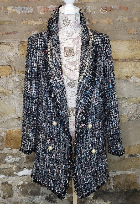 Zara Tweed Blazer Sz M