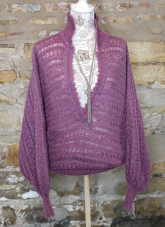 Vintage Purple Sweater Sz M/L