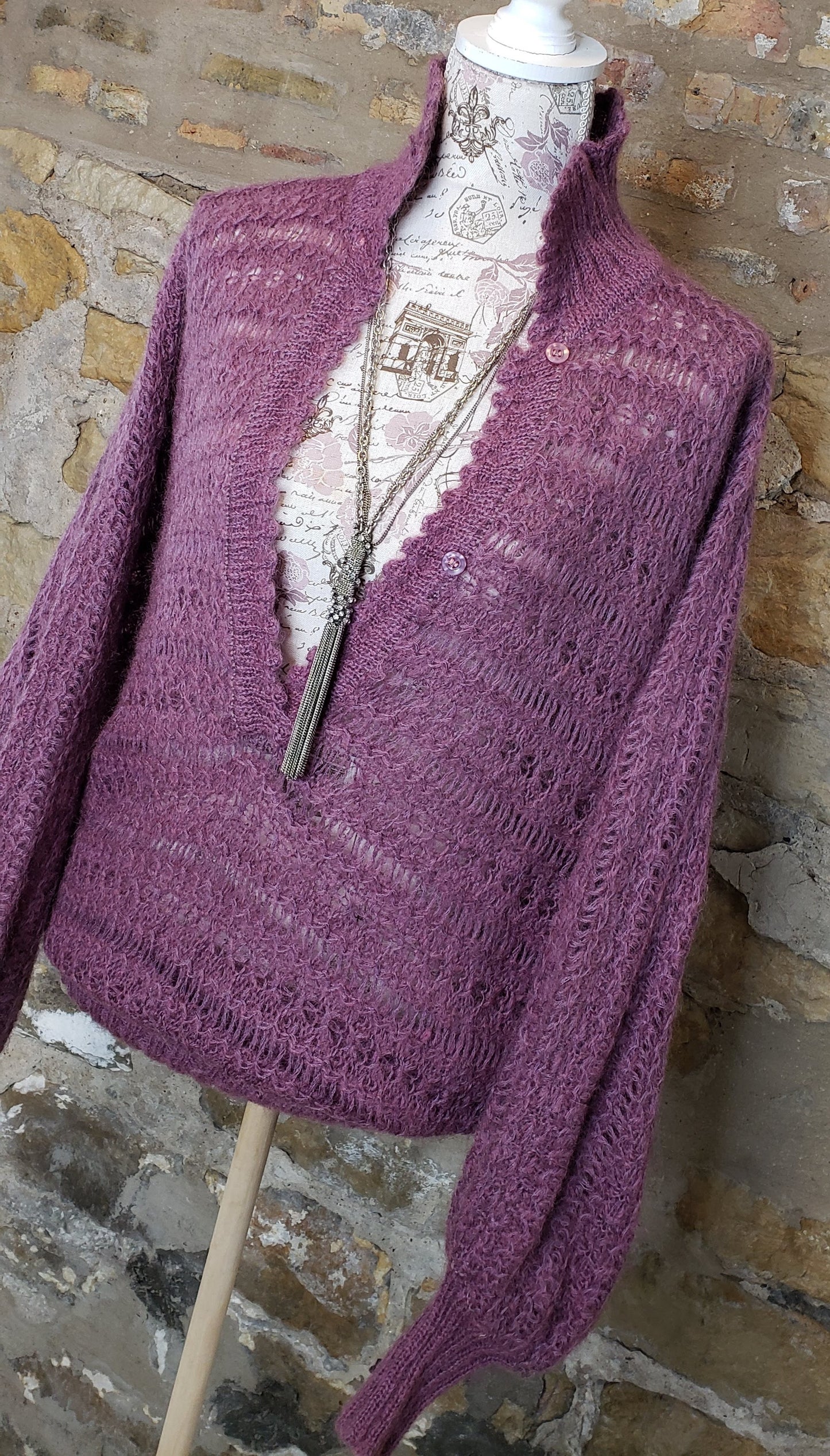Vintage Purple Sweater Sz M/L