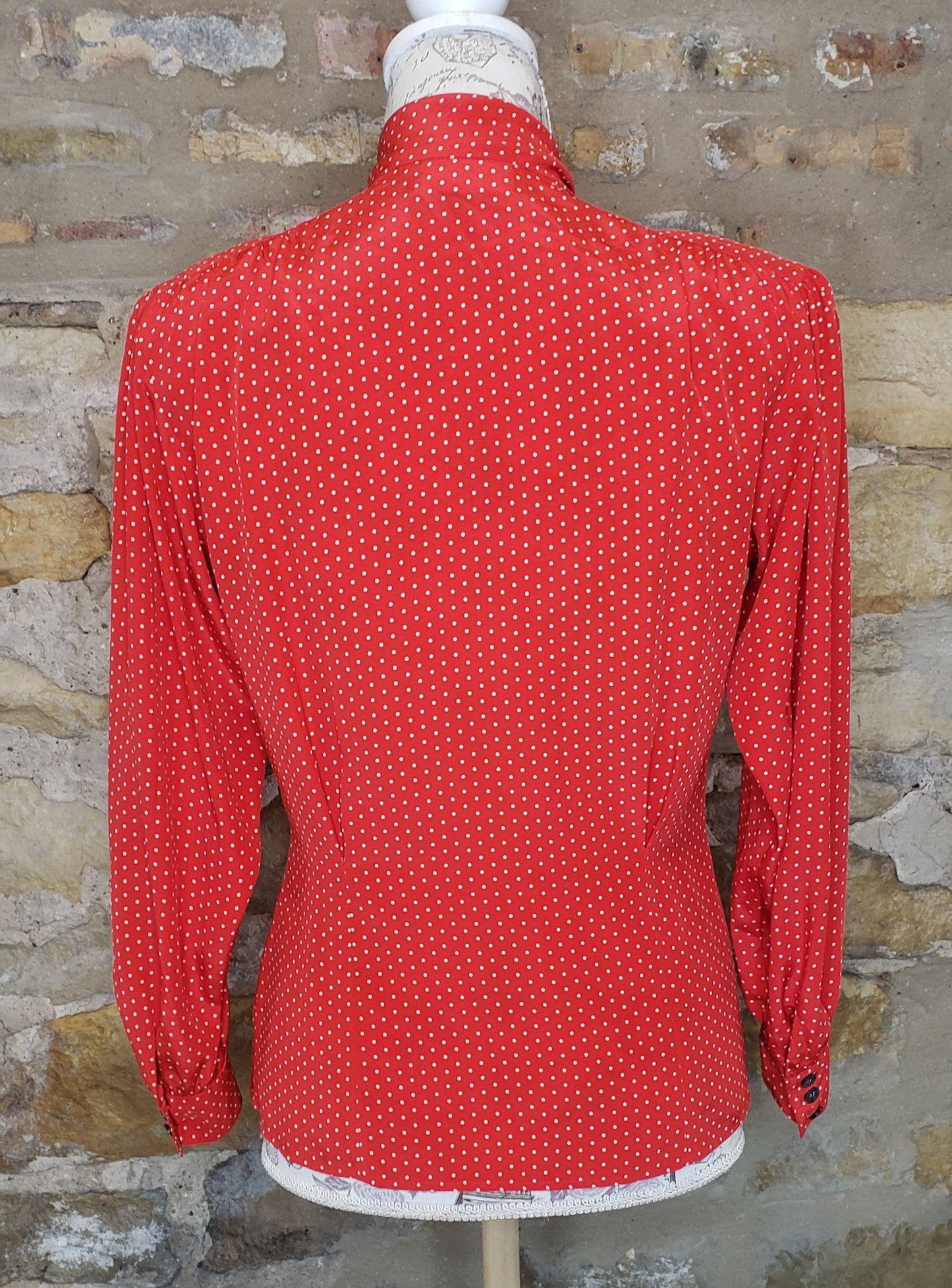 Evan Picone Petites Pussy-bow Blouse Sz 2
