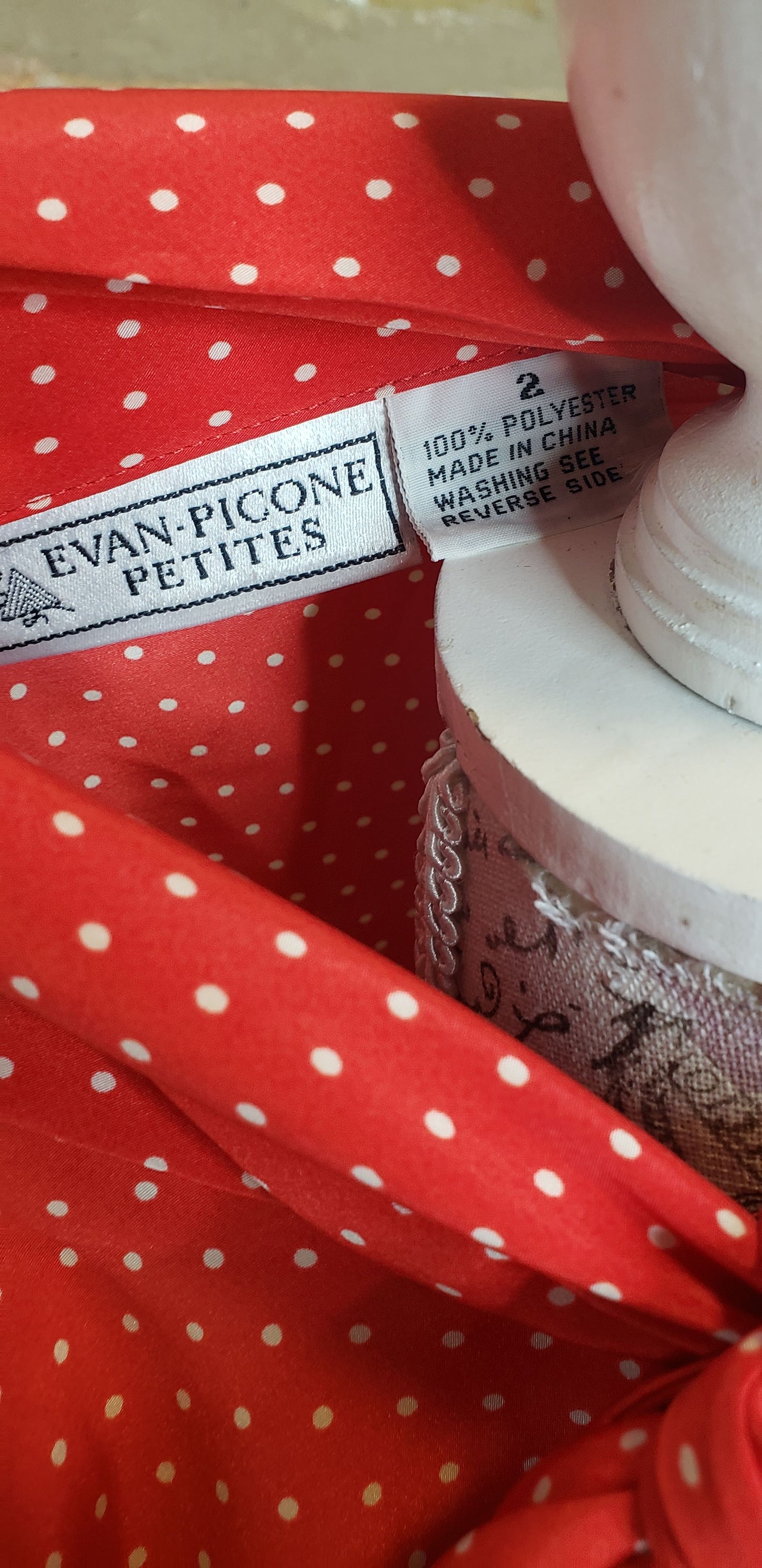 Evan Picone Petites Pussy-bow Blouse Sz 2