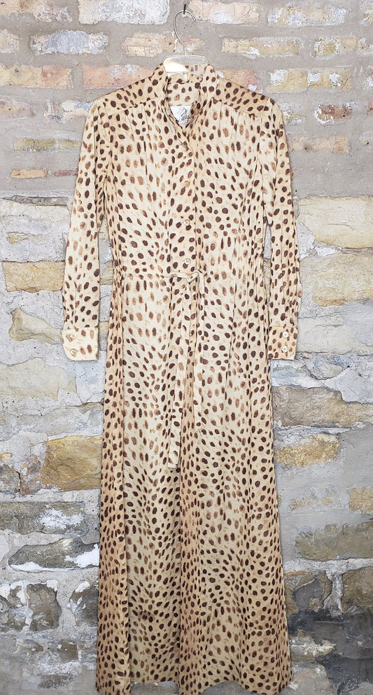 Parade Vintage Animal Print Jumpsuit Sz 10