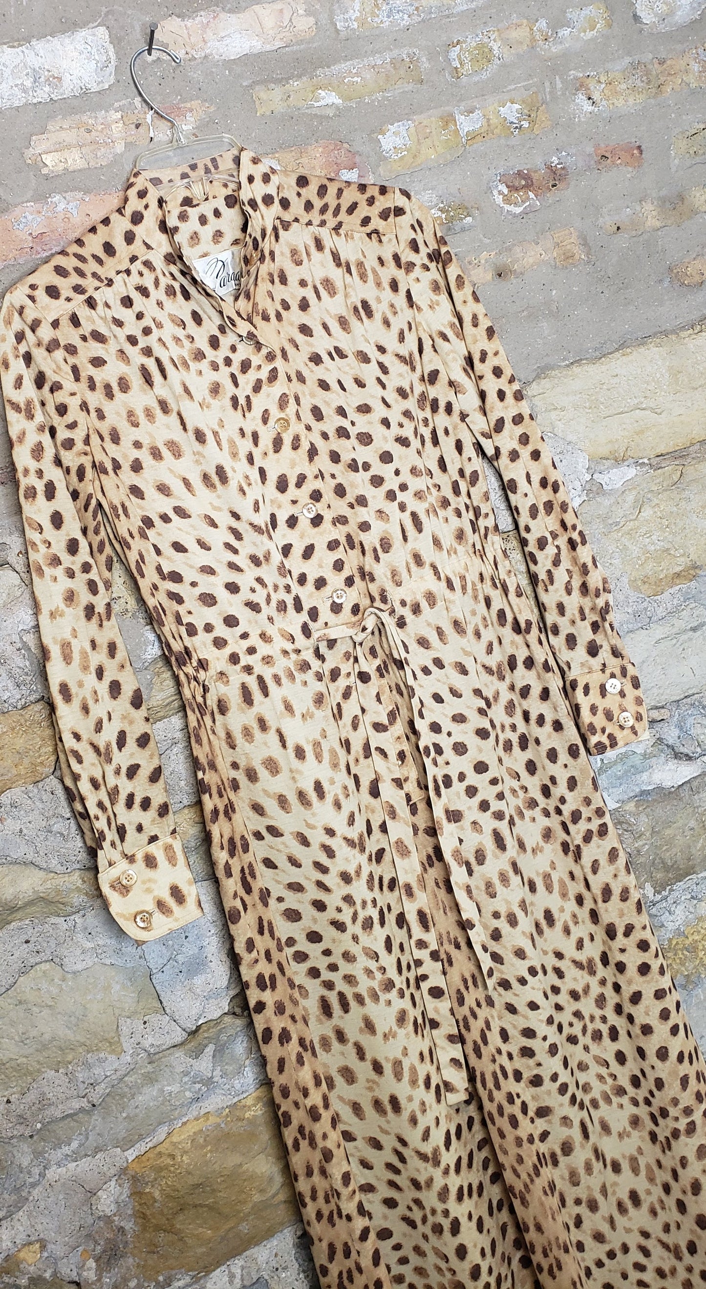 Parade Vintage Animal Print Jumpsuit Sz 10