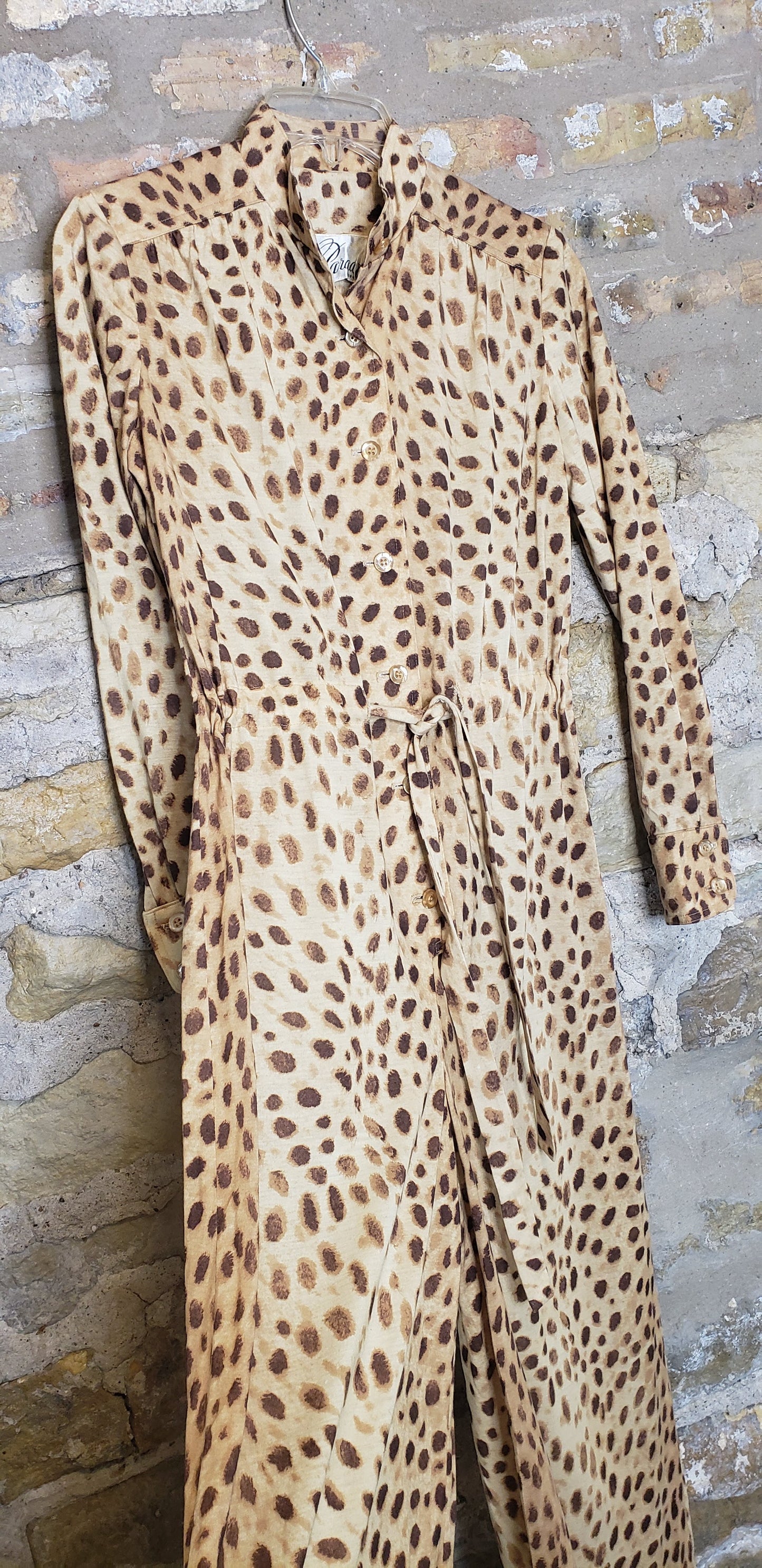 Parade Vintage Animal Print Jumpsuit Sz 10