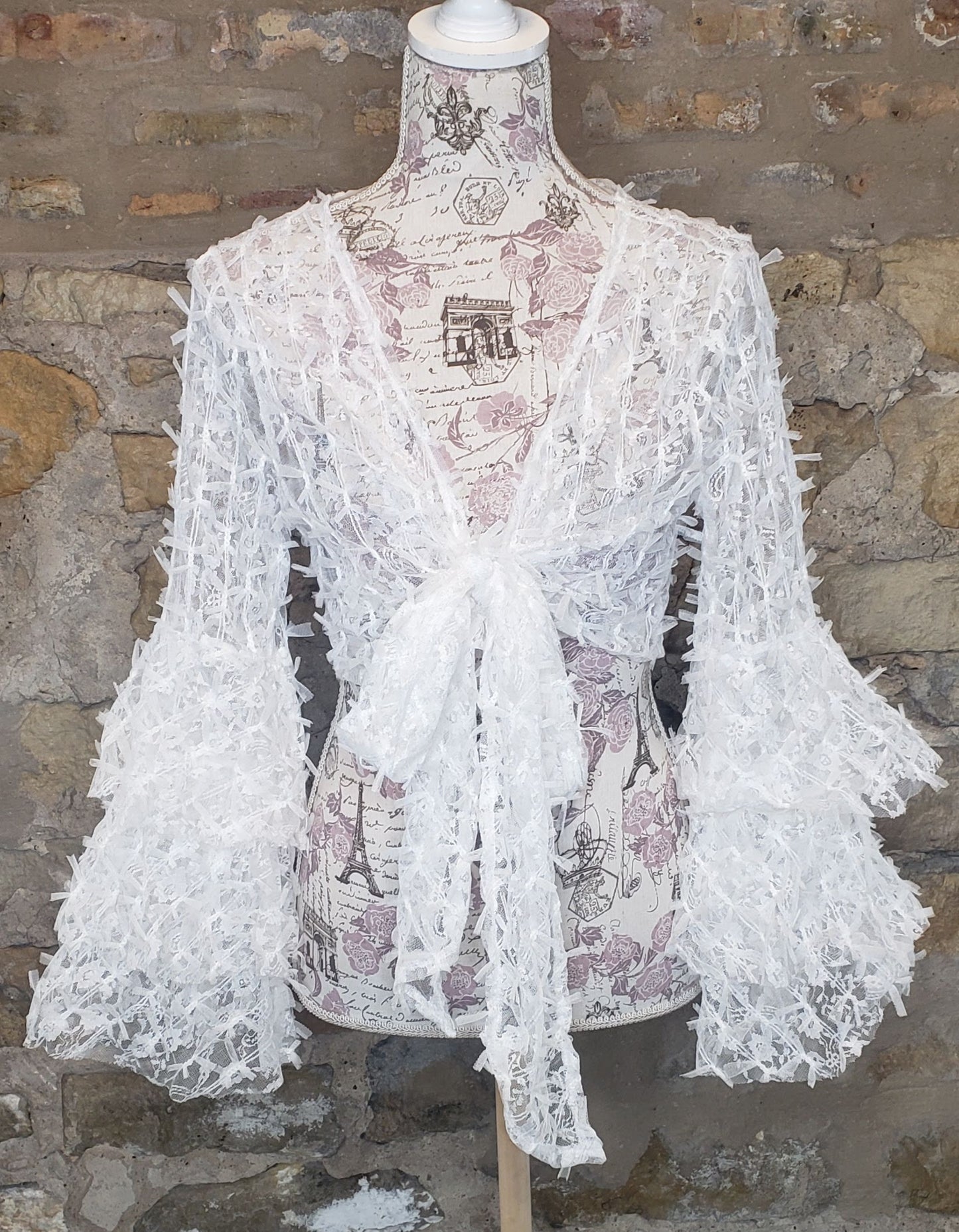 Lace Tie Top Sz S