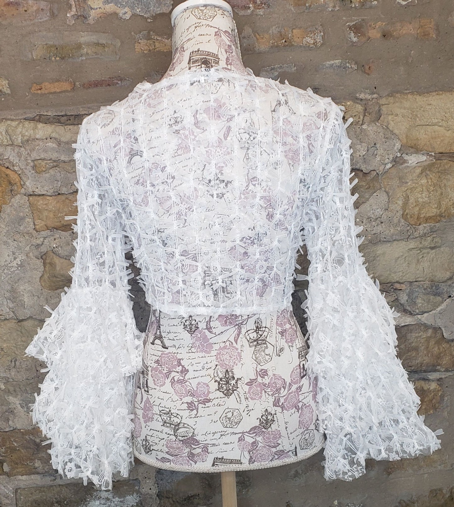 Lace Tie Top Sz S
