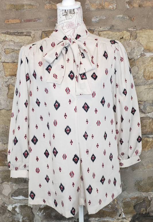 Bermani Vintage Pussybow Blouse Sz 8