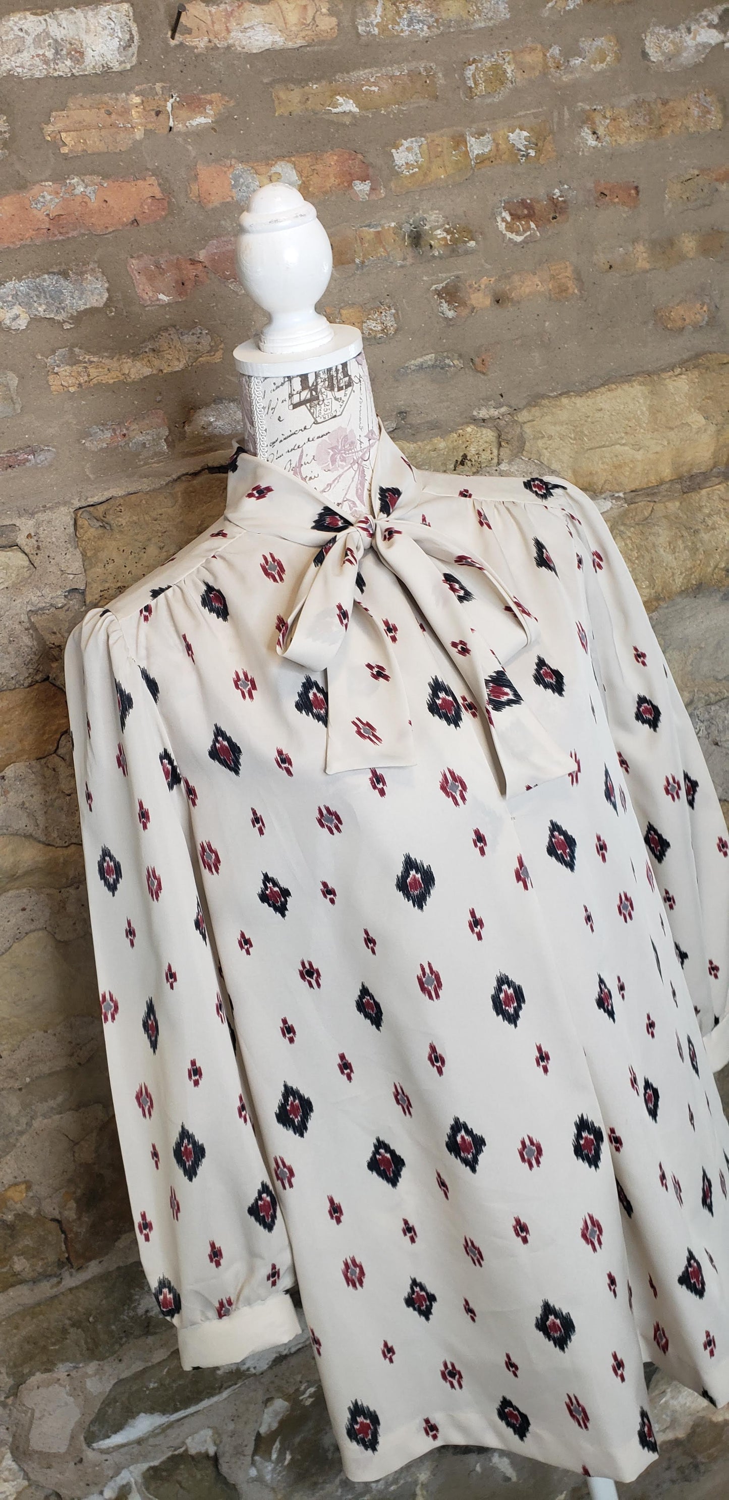 Bermani Vintage Pussybow Blouse Sz 8