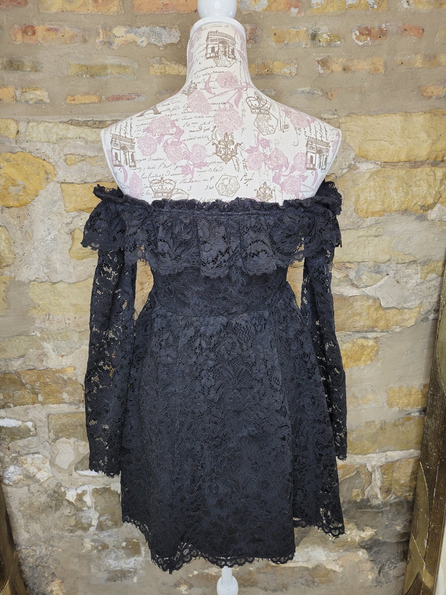 Stone Cold Fox Black Lace Dress Sz 1